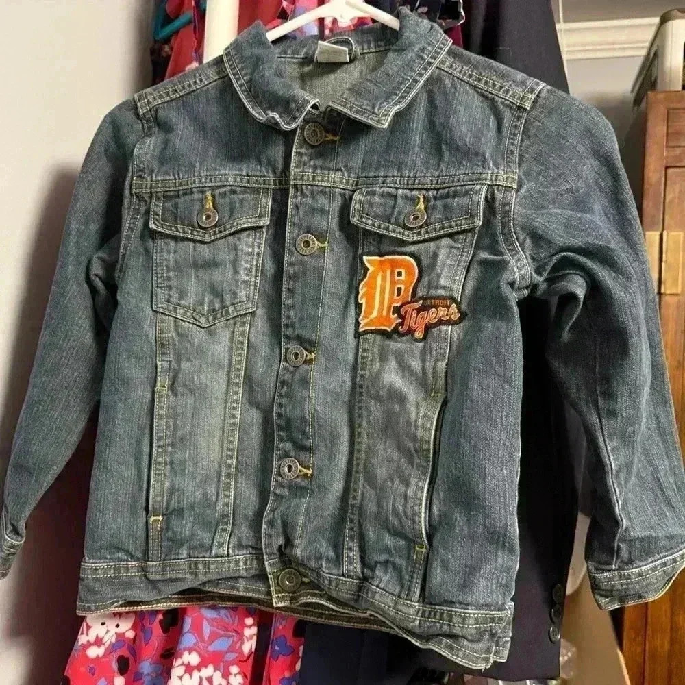 Detroit Tigers Gymboree Jean Jacket size smalll - Picture 2 of 3